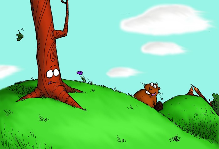 Henry had watched in horror as Susan, the tree he had loved, was mercilessly felled. Now the brute's gaze had landed on him and he was helpless to flee.