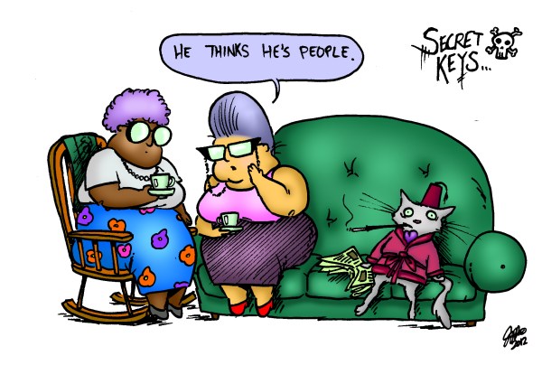 Whiskers died ten years ago, but Gloria kept the charade going.