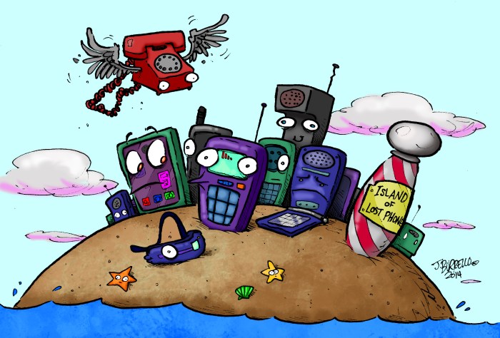 "THE ISLAND OF LOST PHONES": For an article in the February 2014 issue of 10 Magazine