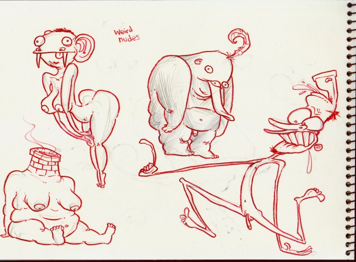 Sometimes you wake up in the morning and gotta draw naked people.